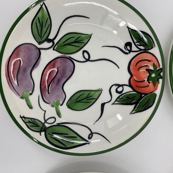 Vintage Ceramica San Marciano Hand Painted Italy Side Plates Four (4) - Picture 2 of 16